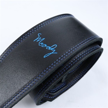 Moody Leather-Leather 2.5 STD [Black-Black w/Blue Stitch] 画像1