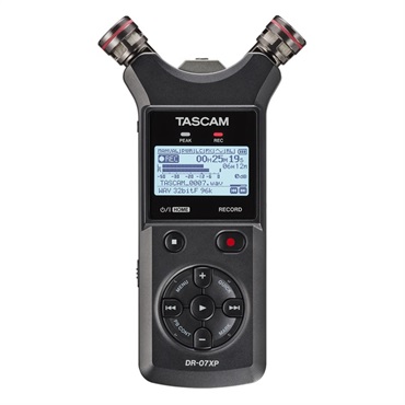 TASCAM 【ご予約商品・3月以降順次入荷予定】DR-07XP(可動式マイク搭載32ビットフロート録音対応ステレオポータブルレコーダー)(ハンディーレコーダー・USBオーディオインターフェース)(タスカム)(DR07XP) 画像1