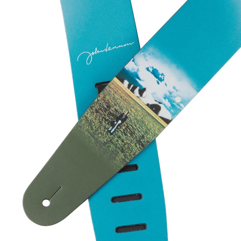 D’Addario John Lennon Guitar Strap [Mind Games， Printed Leather/25JL00] 画像1