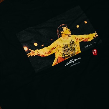 Ikebe Original Mick Photo by Mikio Ariga Tokyo Japan 1990 S/S Tee Black-M 画像4