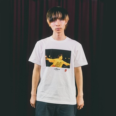 Ikebe Original Mick Photo by Mikio Ariga Tokyo Japan 1990 S/S Tee White-S 画像1