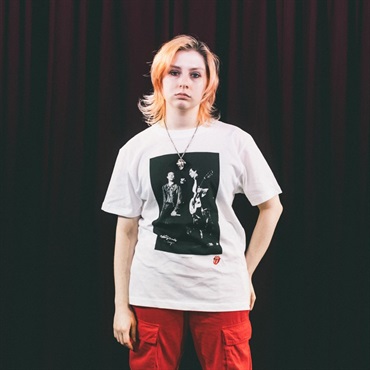 Ikebe Original Mick & Keith Photo by Mikio Ariga Tokyo Japan 1990 S/S Tee White-S 画像1