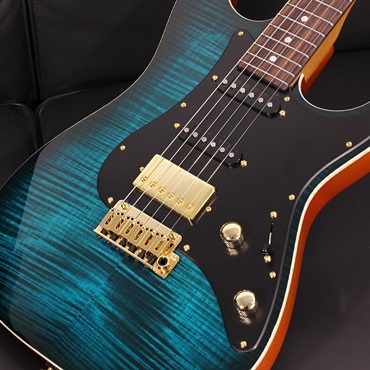 Suhr Guitars Standard Flame Maple Top Trans Teal Burst SN. 83124 画像4