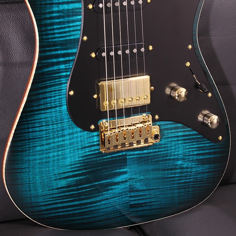 Suhr Guitars Standard Flame Maple Top Trans Teal Burst SN. 83124 画像6