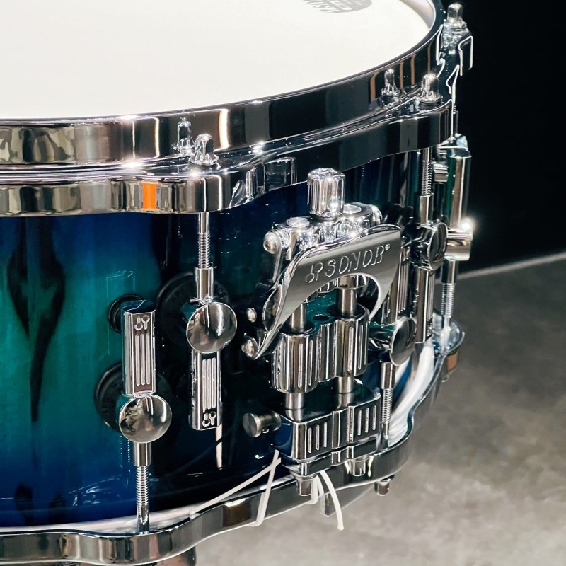 SONOR SQ2 System Snare Drum - Beech Vintage 14×6.5 - Green Lacquer over Blue Burst Finish with African Marble 【特注品】 画像1