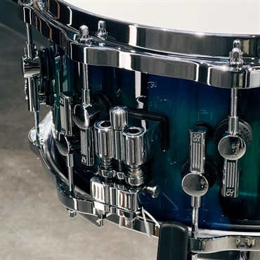 SONOR SQ2 System Snare Drum - Beech Vintage 14×6.5 - Green Lacquer over Blue Burst Finish with African Marble 【特注品】 画像2