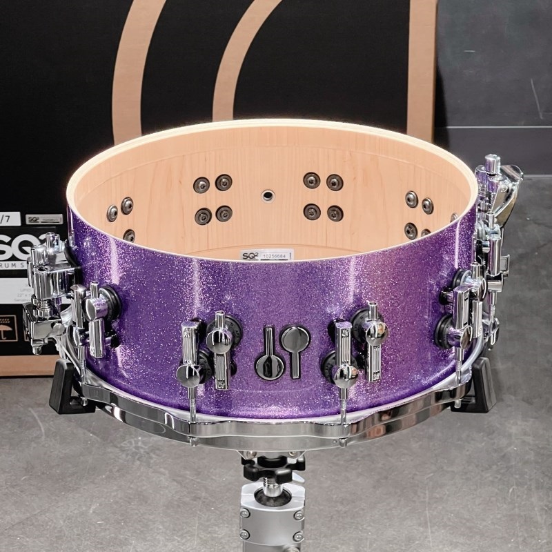 SONOR SQ2 System Snare Drum - Maple Vintage 14×6 - Amethyst Sparkle 【特注品】 画像3