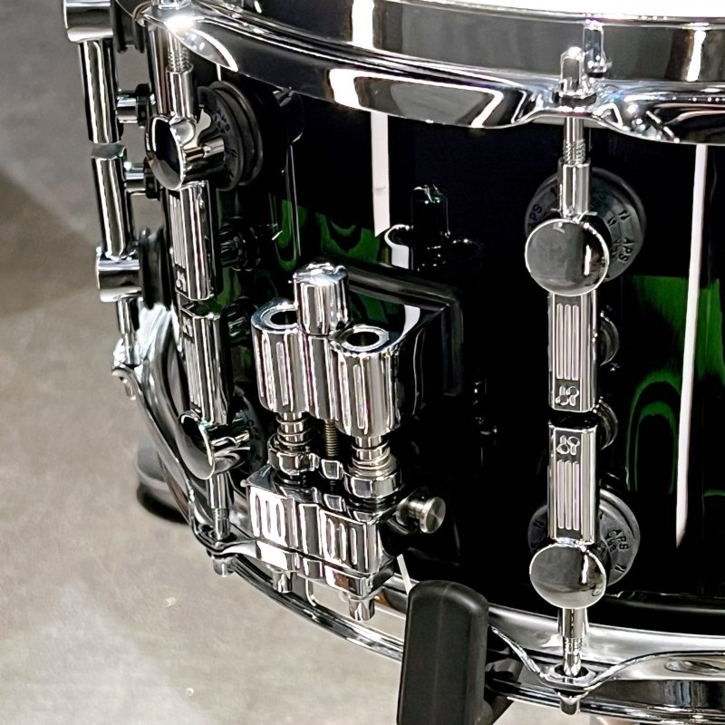 SONOR SQ2 System Snare Drum - Beech Heavy 14×7 - Green Tribal Stripe 【特注品】 画像2