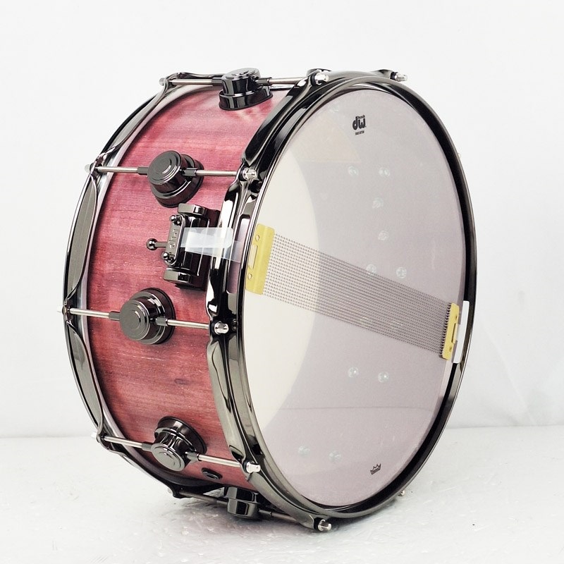 dw DRU26514SSN101[Collector's Pure Purpleheart Snare Drum VLT Shell 14×6.5 - Natural Satin Oil w/Black Nickel Hardware] 画像4