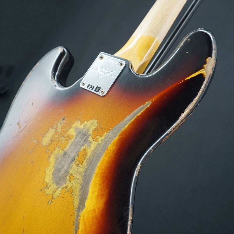 Fender Custom Shop 【USED】 2020 Collection 1960 Jazz Bass Heavy Relic (3-Tone Sunburst) 画像9