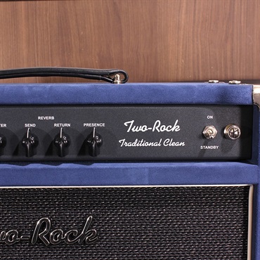 Two-Rock Traditional Clean 100Watt Head / 2x12 Oval Back Cabinet Dark Blue Suede Set 画像4