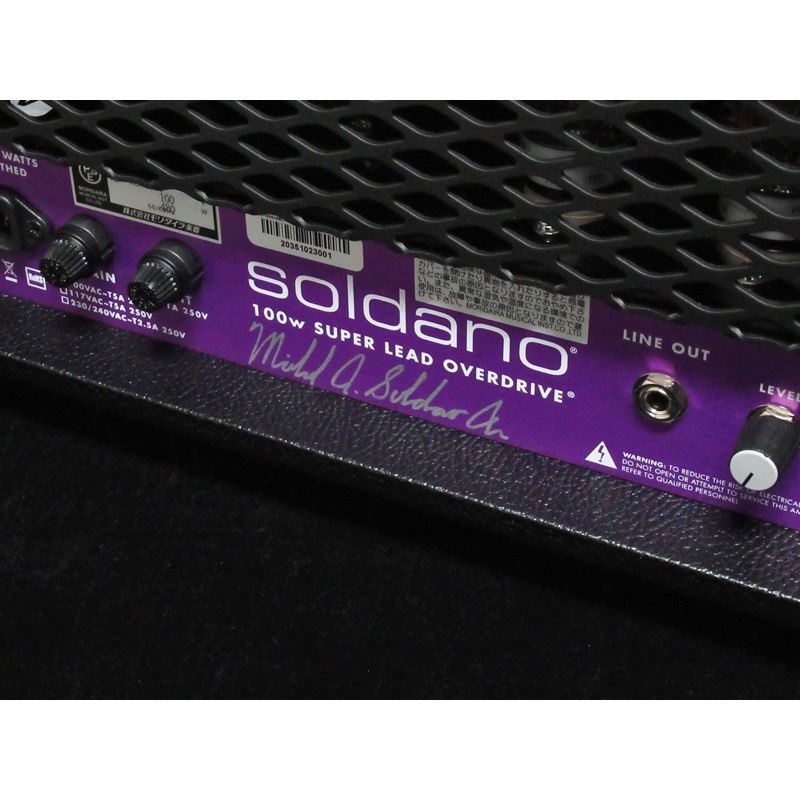 Soldano SLO-100 [Purple Panel] MIKE SOLDANO SIGNED 画像6