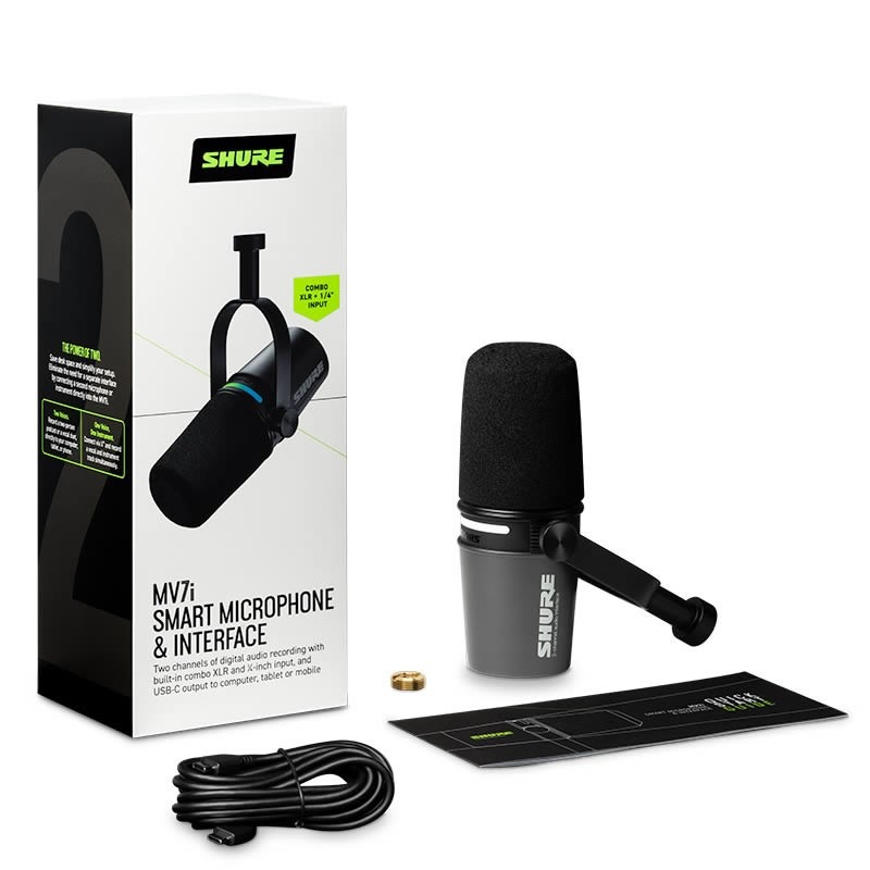 SHURE MV7i(USB-C接続対応ダイナミック型USBマイク・XLR入力対応オーディオインターフェイス)【予約商品・3月5日発売予定】(MV7I-J)(シュア) 画像4