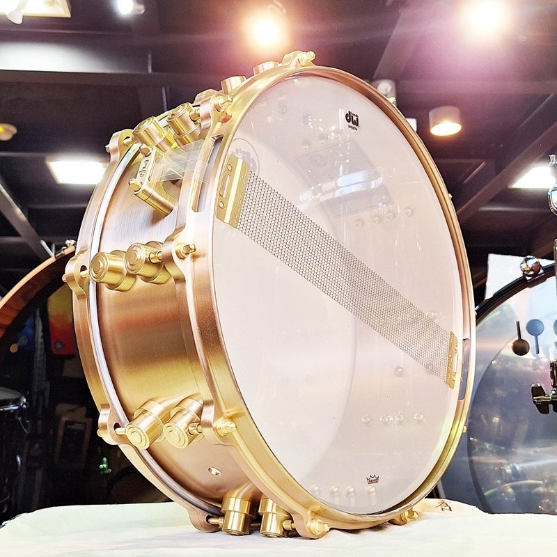 dw MFG True-Cast Snare Drum 14×5 [Sand-Cast，Machined Bell Bronze Shell and Hardware/No.086 of 100/専用ハードケース付属/DRVZ0514STZ] 画像4