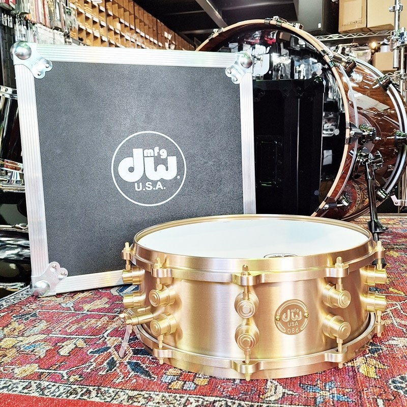 dw MFG True-Cast Snare Drum 14×5 [Sand-Cast，Machined Bell Bronze Shell and Hardware/No.086 of 100/専用ハードケース付属/DRVZ0514STZ] 画像10