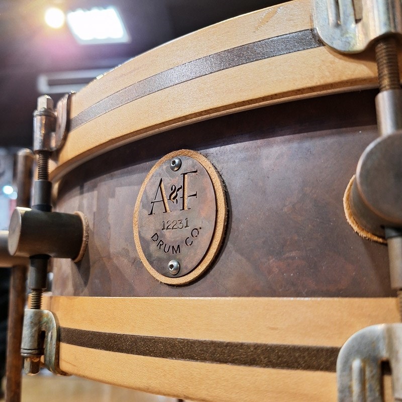 A&F Drum Co 【USED】Gun Shot Snare[Raw Brass Shell 18×4] 画像1