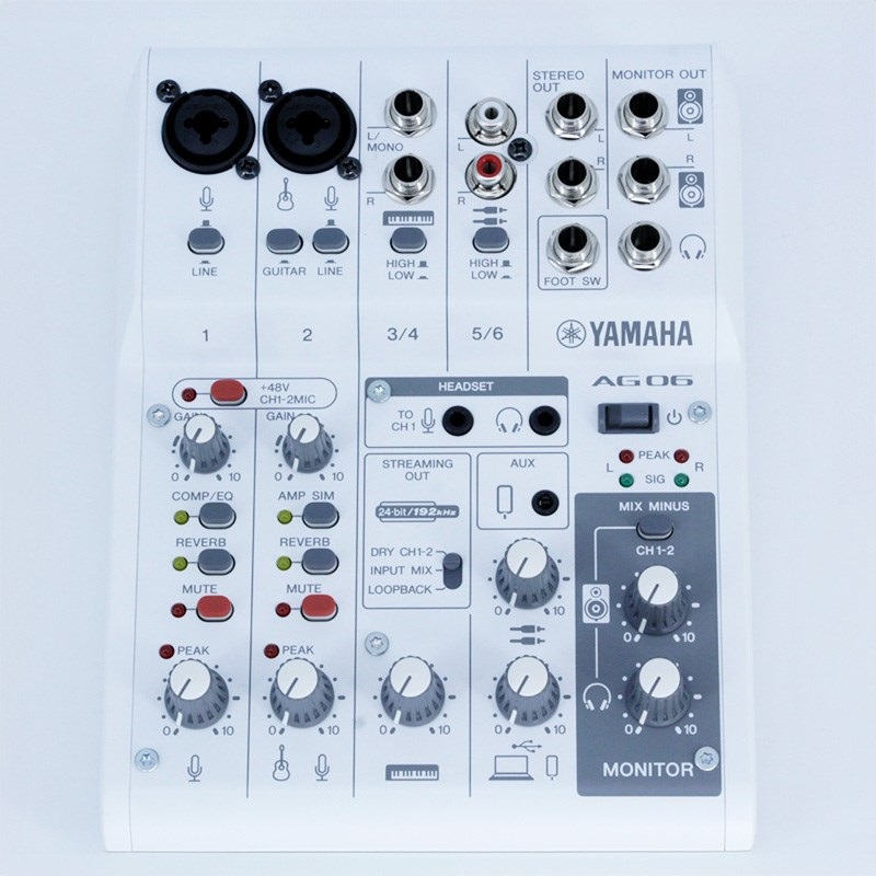 YAMAHA 【USED】AG06MK2 W(ヤマハ)(USBミキサー)(配信用インターフェース) 画像1