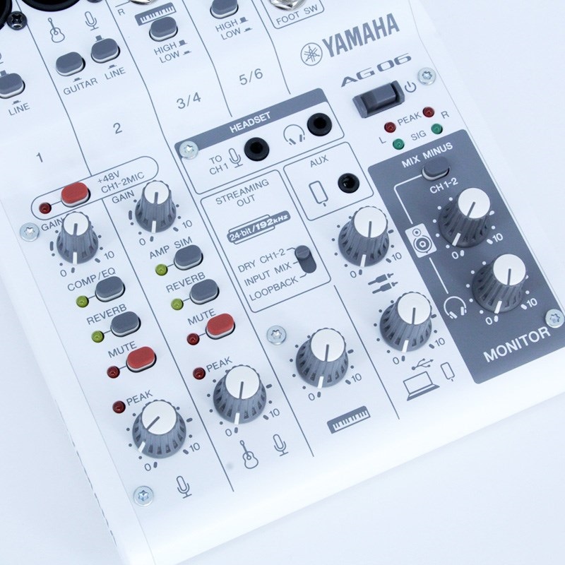 YAMAHA 【USED】AG06MK2 W(ヤマハ)(USBミキサー)(配信用インターフェース) 画像3