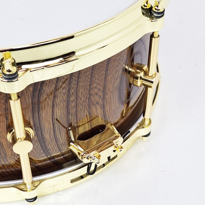 CANOPUS HS-1465-BR [Zelkova Snare Drum 14×6.5/Gold Hardware]【Aerial Case（エアリアルケース）付属】 画像6