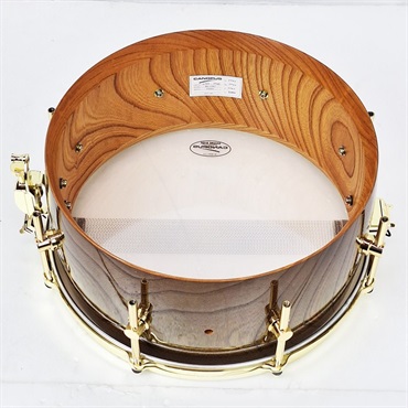 CANOPUS HS-1465-BR [Zelkova Snare Drum 14×6.5/Gold Hardware]【Aerial Case（エアリアルケース）付属】 画像8