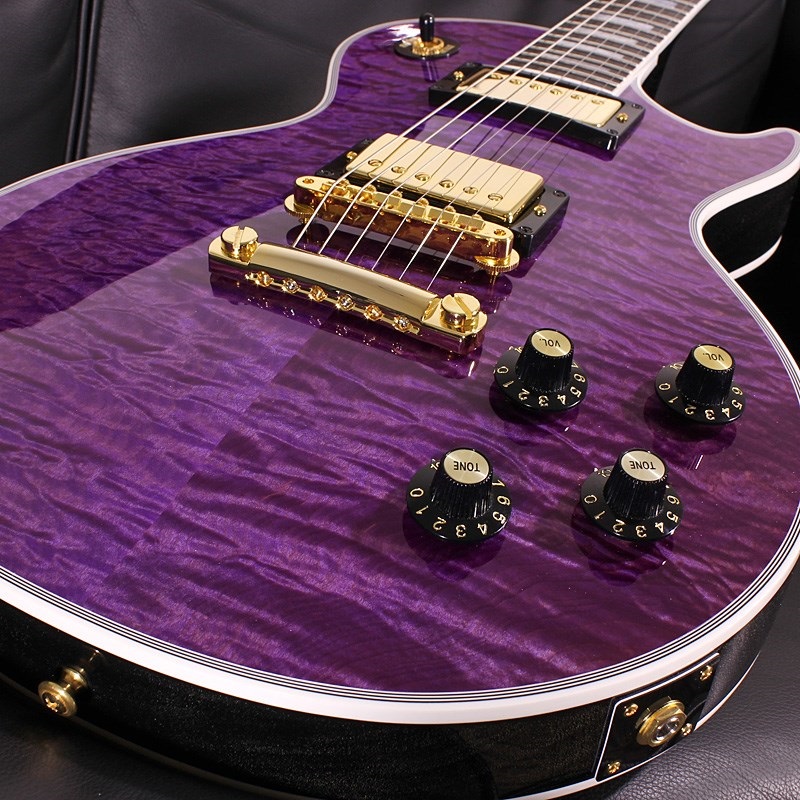 Gibson 1968 Les Paul Custom 5A Quilt Maple Top Gloss Trans Purple SN. 408768 画像3
