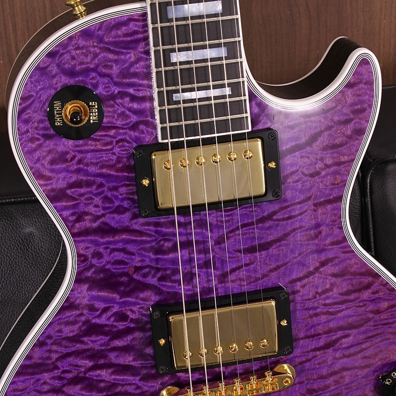 Gibson 1968 Les Paul Custom 5A Quilt Maple Top Gloss Trans Purple SN. 408768 画像4