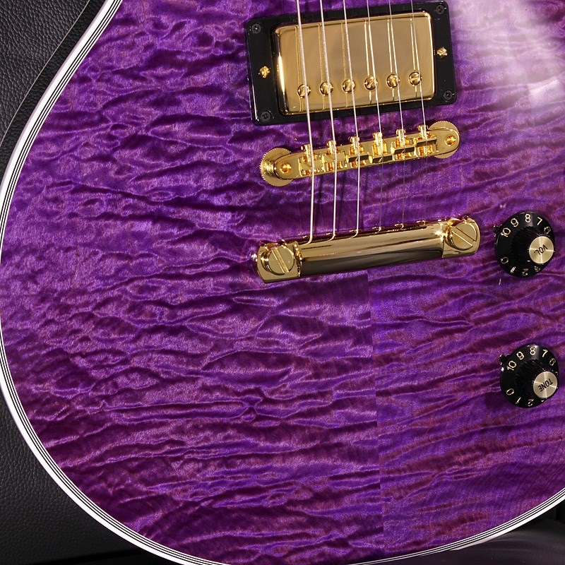 Gibson 1968 Les Paul Custom 5A Quilt Maple Top Gloss Trans Purple SN. 408768 画像5