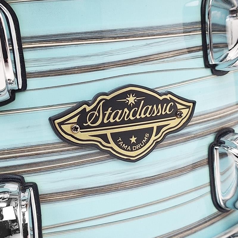 TAMA Starclassic Walnut/Birch Snare Drum 14×6.5 - Lacquer Arctic Blue Oyster [WBSS65-LLO] 画像2