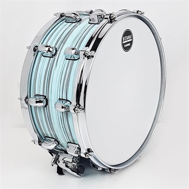 TAMA Starclassic Walnut/Birch Snare Drum 14×6.5 - Lacquer Arctic Blue Oyster [WBSS65-LLO] 画像3