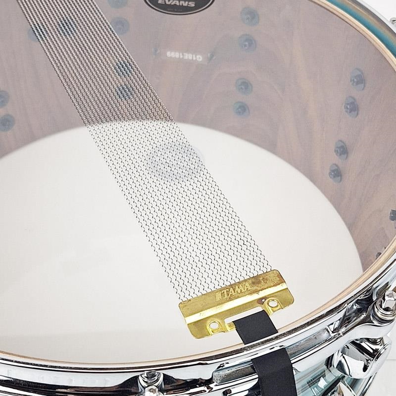 TAMA Starclassic Walnut/Birch Snare Drum 14×6.5 - Lacquer Arctic Blue Oyster [WBSS65-LLO] 画像7