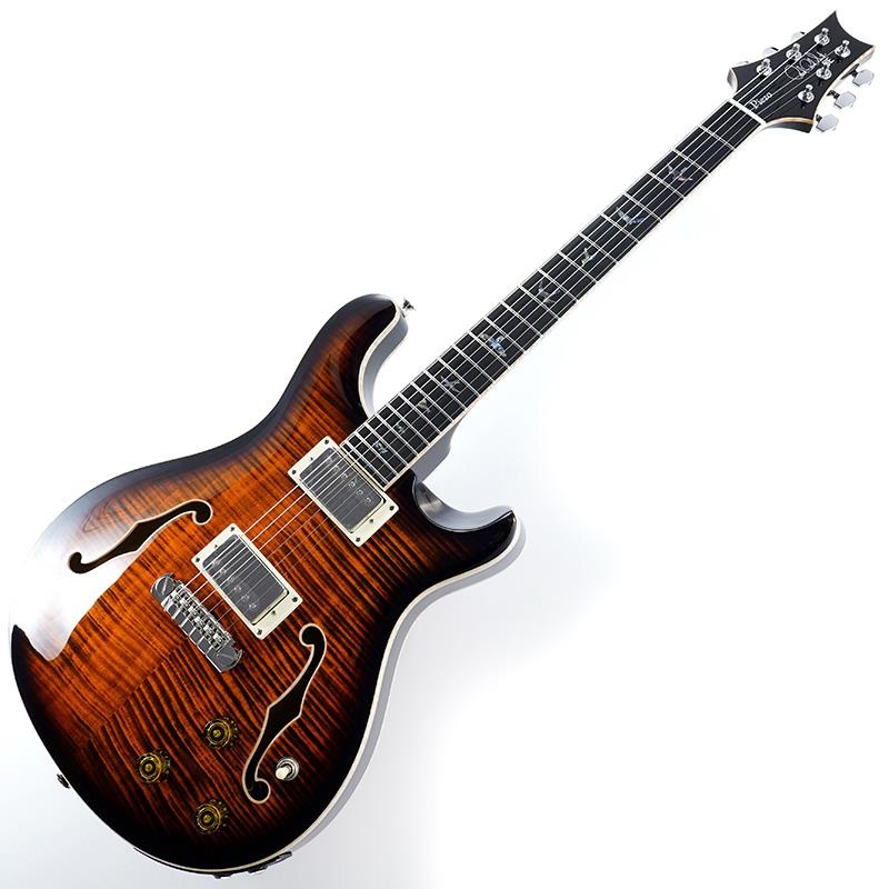 P.R.S. SE Hollowbody II Piezo (Orange Tiger Smokeburst) 画像1