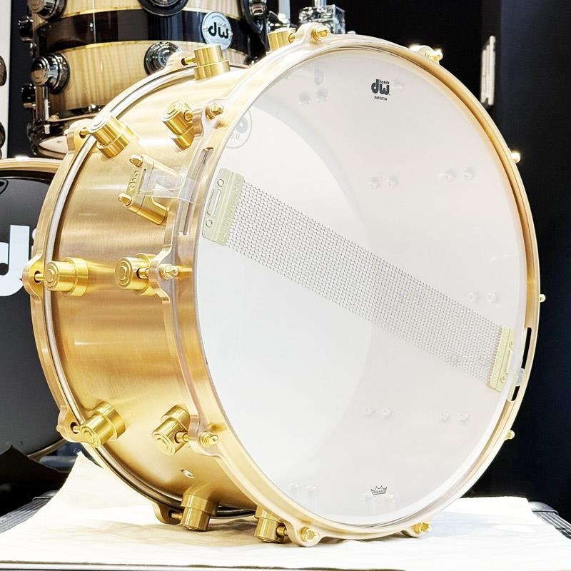 dw dw MFG True-Cast Snare Drum 14×7 [Sand-Cast，Machined Bell Bronze Shell and Hardware/No.050 of 100/専用ハードケース付属/DRVZ0714STZ] 画像5
