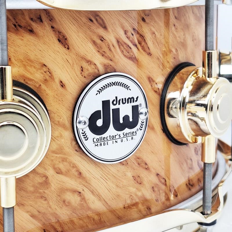 dw 【USED】[Collector's Pure Maple Snare Drum 14×5.5 / Standard Shell / Exotic Twisted Mapa Burl] 画像2