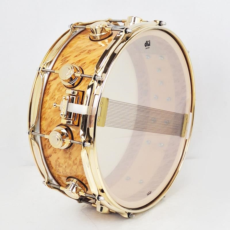 dw 【USED】[Collector's Pure Maple Snare Drum 14×5.5 / Standard Shell / Exotic Twisted Mapa Burl] 画像4
