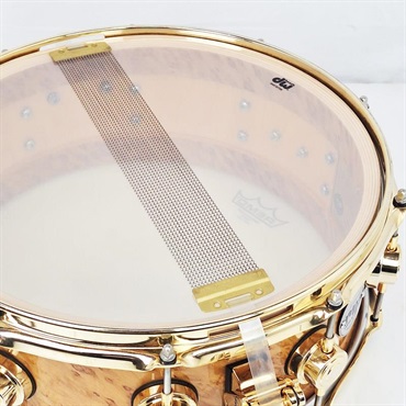 dw 【USED】[Collector's Pure Maple Snare Drum 14×5.5 / Standard Shell / Exotic Twisted Mapa Burl] 画像7