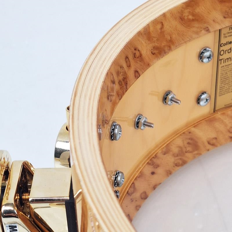 dw 【USED】[Collector's Pure Maple Snare Drum 14×5.5 / Standard Shell / Exotic Twisted Mapa Burl] 画像9