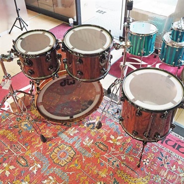 dw 【創業50周年大決算SALE】Collector's Pure Maple 4pc Drum Kit [BD22，FT16，TT12&10 /333 Shell/ Santos Rosewood Exotic Wood Finish]【店頭展示特価品】 画像9