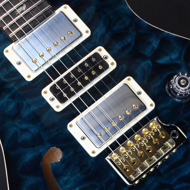 P.R.S. Ikebe 50th Anniversary Wood Library Special Semi-Hollow (Teal) #25 0402030 画像3