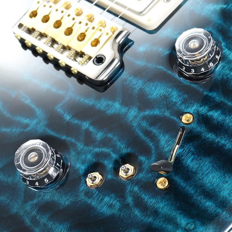 P.R.S. Ikebe 50th Anniversary Wood Library Special Semi-Hollow (Teal) [SN.0401648] 画像5