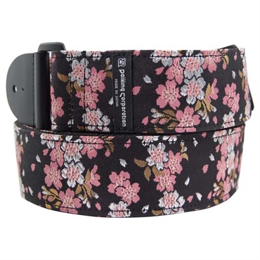 Daiking Corporation 西陣織りギターストラップ DGS-NWS60 桜黒ピンク 画像1