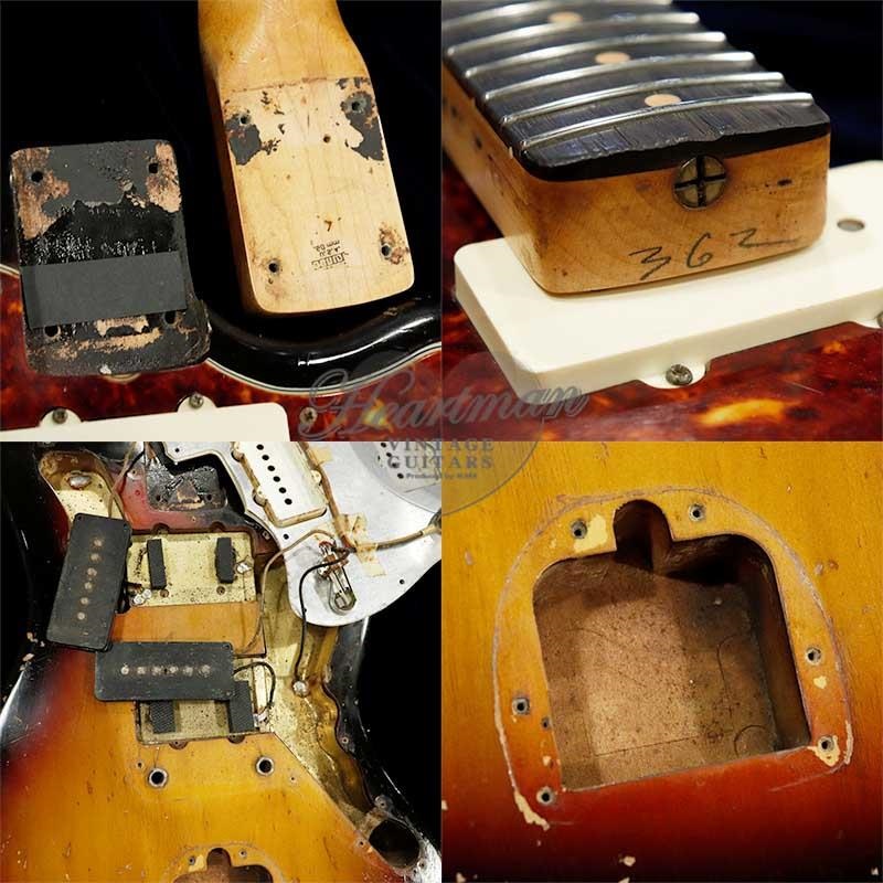 Fender USA VINTAGE Jazzmaster '62 Slab Fingerboard Sunburst/R 画像5