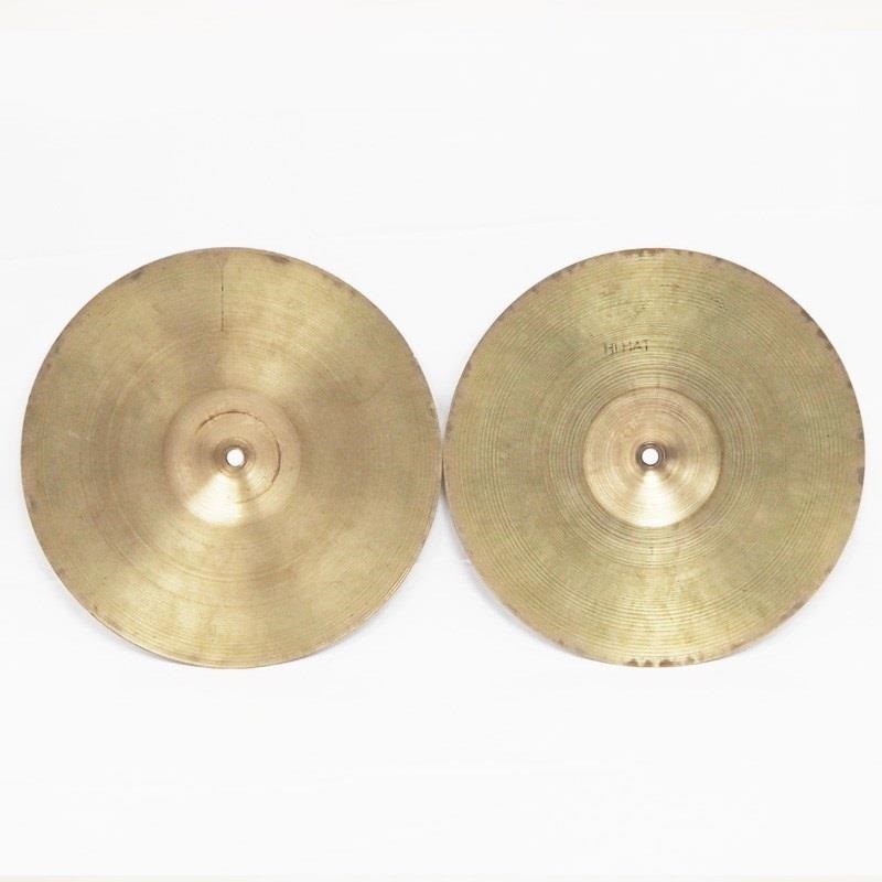 Zildjian 【創業50周年大決算SALE】 VINTAGE 1950s A Zildjian HiHat 12 Pair [Late 50s Small Stamp/Top:530g Bottom:608g] 値下げしました！ 画像1