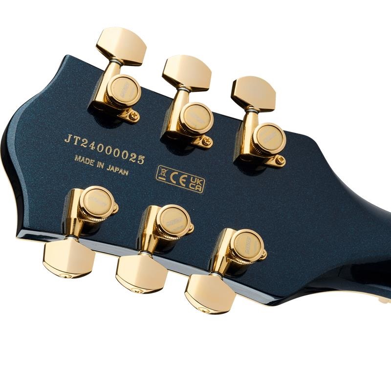 GRETSCH Professional Collection Broadkaster Jr. LX Center Block with String-Thru Bigsby （Midnight Sapphire／Ebony） 画像5
