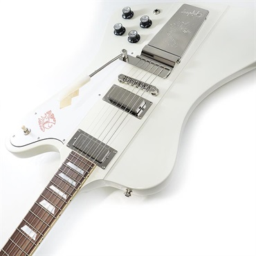 Epiphone Inspired by Gibson Custom Shop 1963 Firebird V Reissue with Maestro Vibrola (Polaris White) 画像5
