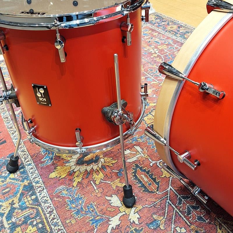 SONOR USED 中古 SQ1 Series 4pc Drum kit [BD22，FT16，TT12＆10/Hot Rod Red][ドラムケース付属] 画像6
