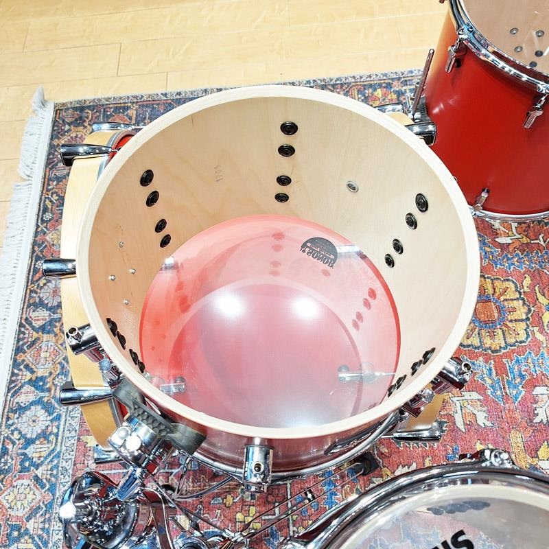 SONOR USED 中古 SQ1 Series 4pc Drum kit [BD22，FT16，TT12＆10/Hot Rod Red][ドラムケース付属] 画像9