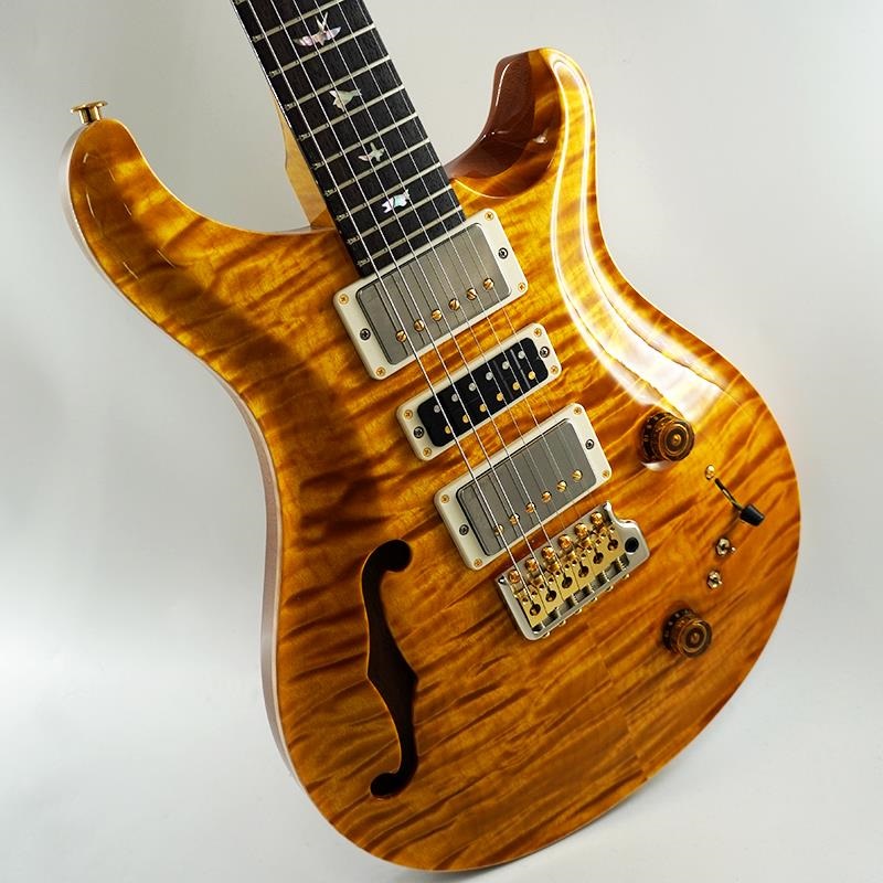 P.R.S. Ikebe 50th Anniversary Wood Library Special Semi-Hollow (Honey Gold) SN.0401646 画像10