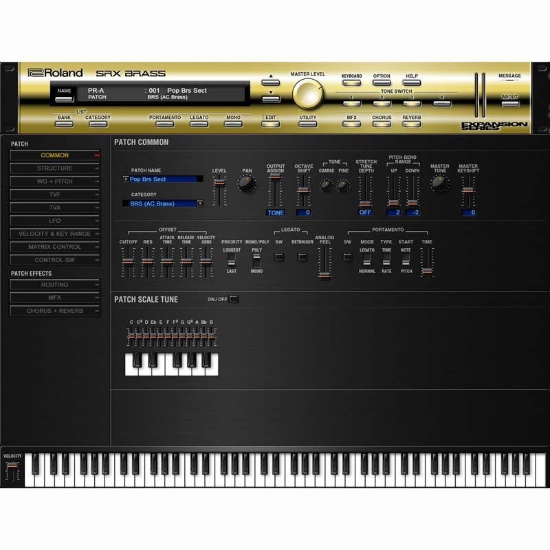 Roland SRX BRASS Software Synthesizer  [Lifetime Key] (ローランド)(ソフトシンセ)(オンライン納品) 画像2