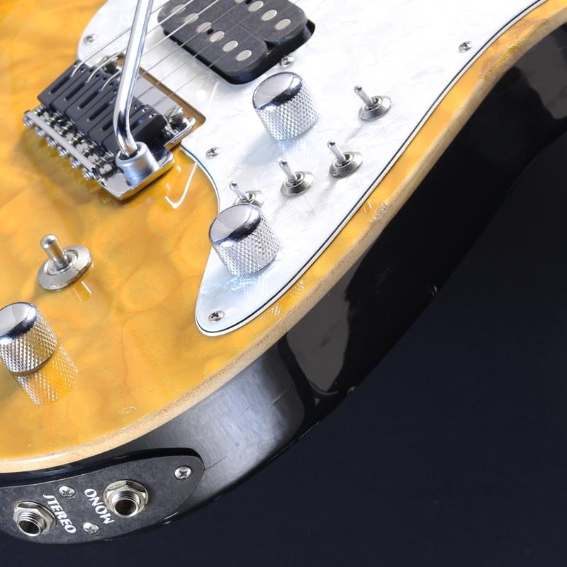 Tom Anderson 【イケベ大阪特売品！】USED 中古 Drop Top Classic Quilted Maple Top on Basswood (Translucent Yellow with Binding) #7-25-97N 画像6