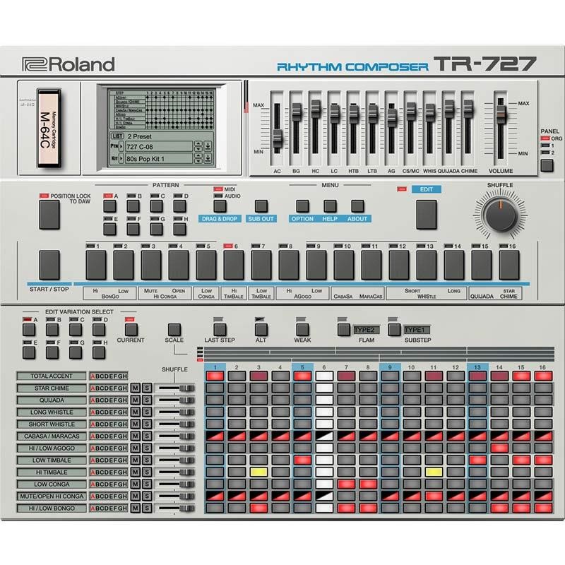 Roland TR-727 Software Rhythm Composer [Lifetime Key] (ローランド)(ソフトシンセ)(オンライン納品) 画像1